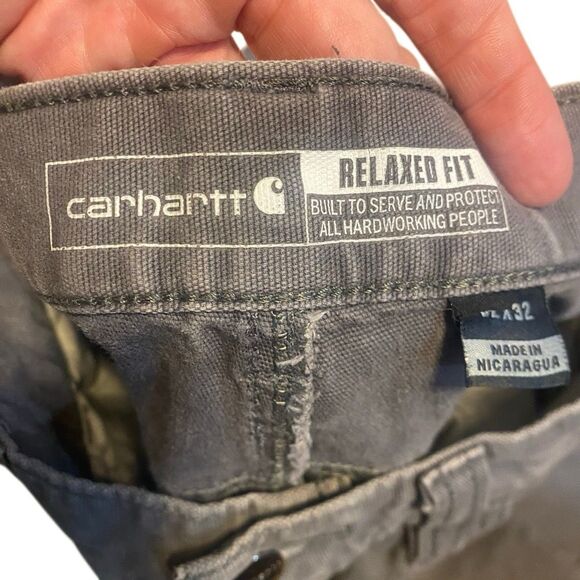 Carhartt bundle lot of 2 gray relaxed fit size 32x32 SEE PHOTOS - Picture 9 of 15